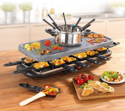 Raclette mit Fondueset